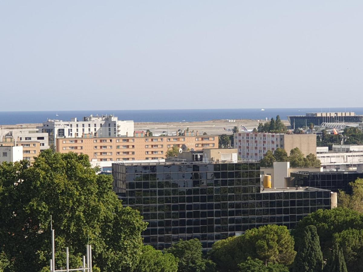 Big Flat Sea Vieuw 95 M2 5 Rooms Near Airport 5 Min Train 3 Min And Tram On Site, Beach 7 Min, 2 Showers And 2 Toilets , Neuf Grand Appartement 95 M2 5 Chambres Proche Aeroport 5 Min Train 3 Min Et Tramway Sur Place, Plage 7 Min 2 Douches Et 2 Wc Vue Nisa Exterior foto